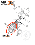 Engrenagem de Partida Original KTM 250 XCFW / EXCF  2007 a 2011 - 77040020000