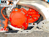 Kit Acerbis X-POWER Protetor Tampa Magneto + Protetor Tampa Embreagem e Bomba Dagua KTM 2T EXC / SX / TPi 250/300 - 20 a 23 / Husqvarna 2T TE/TX/TPi 250/300 20 a 23 GAS GAS EX 300 2021 a 23  - Preta ou Laranja