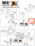 Sensor De Inclinação Original KTM 2005 a 2024 - Husqvarna 2014 a 2023 - Husaberg 2009 a 2013 - Gas Gas 4T MC/EC/EX 250/350/450F - 2T EC 250/300 21 a 23 - 61041088000