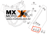 Bucha do Descanso Lateral Original KTM 08/23 - HUSABERG 10/14 - HUSQVARNA 14/23 - GAS GAS 21 a 23 - 78003023080