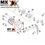 Junta Oring Tampa Bomba Dagua Original KTM 4T 250/350 2011 a 2013 - 77235053000