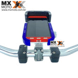 ( No Pix R$ 949,00 ) Suporte Para Celular Corona Racing Guidão Fat Bar 28mm ( base Regulável ) ( Não Serve nas Betas )- Cores Variadas