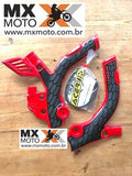 Protetor Quadro Acerbis X-Grip para BETA 2T / 4T - 2013 a 2019 - Vermelho/Preto - 2686561018