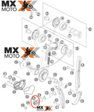 Parafuso do Tensionador de Corrente de Comando Original KTM 250 a 530 08 a 13  - Husaberg 250 a 570 11 a 13 - 78036008100