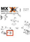 Relê de Start / Relê de partida / Ignição Moose Racing para KTM 2T / 4T 2000 a 2023 - Husaberg - Husqvarna - GAS GAS 21> - 21100989