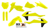 Kit Plástico Amarelo FLOW KTM EXC/EXCF 17 a 19 - SXF/XCF 16 a 18 Acerbis  - 10 PEÇAS