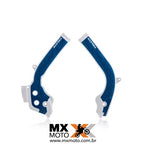 Protetor Quadro Acerbis X-Grip KTM/HUSQVARNA 2T / 4T - 2017 a 2019 - Branco/Azul - 2449531029