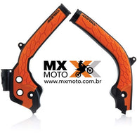 Protetor Quadro Acerbis X-Grip KTM 2T / 4T - 2017 a 2019 - Preto/Laranja - 2449535229