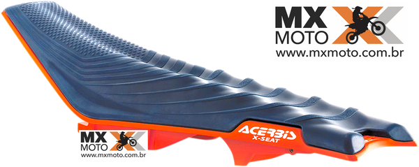 Banco / Assento completo Acerbis X-SEAT SOFT ( Macio ) Azul/Laranja para KTM 2017 a 2019  - 2449741454
