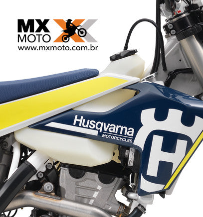 ( No Pix 399,00 ) Aletas / Aba do Tanque Husqvarna TE/FE 2017 com Grafismo Original - 25008054000HAB