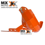 Protetor de Motor e Cano em Aluminio KTM 250/300 2T 2020 a 2023 / Husqvarna TEi / TPi 20 a 23 - GASGAS 2T EC/EX 250/300 2021 a 23 - Prata, Preto ou Laranja - Start Racing