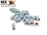 Pedaleira Drop BMS em Alumínio para HUSQVARNA e KTM 2T ou 4T 17 a 22, MXF 17 a 19 - Azul Anodizada BMS - 48027