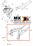 Aletas / Aba Tanque  Original KTM 18 - Par de abas com grafismo 2018 - 7900805400030B