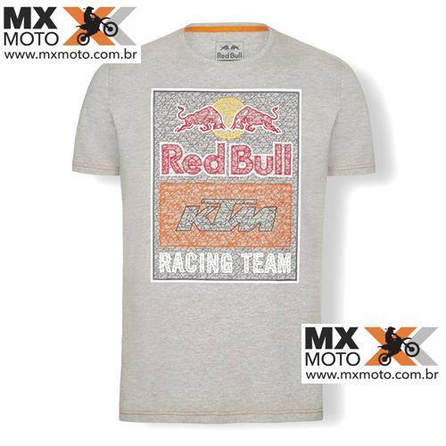 Camisa Casual Red Bull / KTM ORIGINAL Modelo - Red Bull Racing Team Mosaic Graphic ( Cinza )- 3RB19000260X