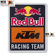 Placa de Metal Decorativa Original KTM RedBull Racing Team - 3RB190004100