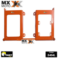 Protetor Radiador Laranja Start Racing KTM EXCF e EXC 2020 a 2023 - SXF e XCF 2019 a 2022 - S404L