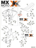 Bucha de Borracha Original KTM 950 Adventure 2003 a 2007 / 990 Adv 2007 a 2013 - 60007065000