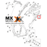Conector Rápido de Borracha Fêmea para Plásticos Original KTM / Husqvarna / Husaberg / Gas Gas  - 47106003160