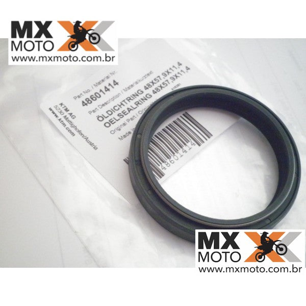 ( 01 ) Retentor Suspensão Dianteira 48mm Original SKF WP KTM , HUSQVARNA E HUSABERG - 48 X 57,9 X 9 mm - 48601414