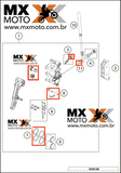 Kit de Reparo Pinça de Freio Dianteiro Magura para Husqvarna FC, FE, FX, TC, TX, TE, TPi 18 a 20 - All Balls 18-3282