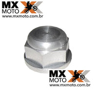 Porca de Roda Traseira Aluminio Original KTM EXC / EXCF / XCFW - 2000 a 2023 - Husqvarna FE / TE 2014 a 2023 - Husaberg FE / TE 2011 a 2014 - eixo 20mm M20x1,5 - 50310099000