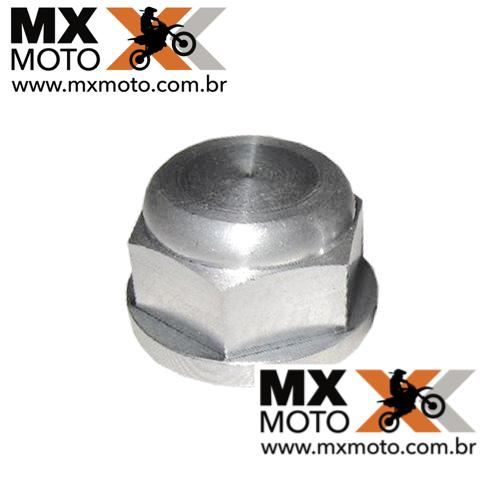 Porca de Roda Traseira Aluminio Original KTM EXC / EXCF / XCFW - 2000 a 2023 - Husqvarna FE / TE 2014 a 2023 - Husaberg FE / TE 2011 a 2014 - eixo 20mm M20x1,5 - 50310099000