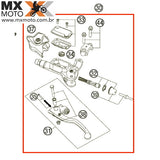 Cilindro / Burrinho De Embreagem 10mm Completo Brembo Original KTM 06 a 24 - Husqvarna 14 a 24 - Husaberg 13 a 14 - GAS GAS 21 a 24  - 54802030144