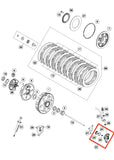 Cilindro da Embreagem Inferior Original KTM 2T 06 a 16 e 4T 07 a 12 - HUSQVARNA 2T e 4 T 14 a 16 - Husaberg 12 a 14  - 54832061044