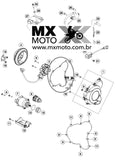 Junta Tampa Magneto / Ignição Original KTM 2T 250/300 - 2017 a 2023 - Husqvarna 250/300 2017 a 2023 - GASGAS EC250/300 EX300 2021 a 2023 - 55430040100