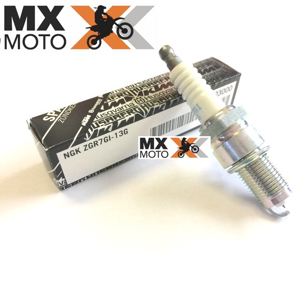 Vela de ignição Original para motos 2T Injetada - NGK ZGR7G1-13G - KTM / HQV / GASGAS TPI - 55439193000