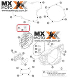 Tampa de Óleo Motor M24x3 Original KTM 07/23 - Husaberg 12/14 - Husqvarna 14/23 - GAS GAS 21 a 23 - Preta com Oring - 79430020033 / 58030120000