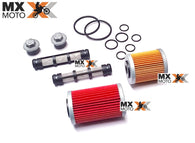 Kit Completo Filtro de Óleo de Papel + Orings + Filtro Tela Original KTM 690 Enduro R 2012 a 2020 - Husqvarna 701 2016 a 2020 - 75038046110