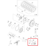 Cilindro da Embreagem Embolo Inferior Original KTM 4T 12 a 16 - HUSQVARNA 4T 14 a 16 - Husaberg 4T 13 e 14 - 77232061044