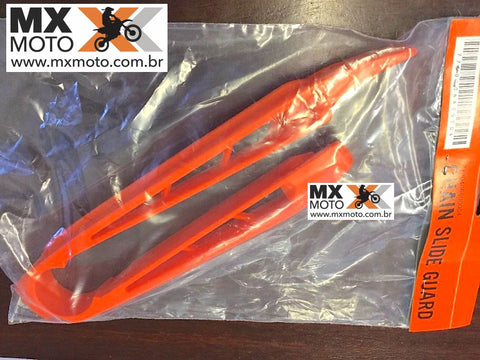 Guia de Corrente / Guia da Balança Original Laranja KTM Factory 2007 a 2011 ( com PDS ou Link ) - 7730406600004