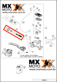 KIT de Reparo Reservatório / Burrinho / Cilindro de Freio Dianteiro Original KTM 14 a 23 - Husqvarna 14 a 17 e 22 Rockstar - Husaberg 2014 - 77713008100