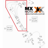 Bomba De Combustível Original KTM 2T ( injetada ) e 4T 250/350/450/500 12 a 19 - HUSQVARNA 4T 250/350 4T 14 a 19 - Husaberg FE 250/350 13 e 14 - 78107088500 / 78107088600