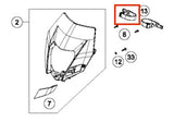 Borracha Fixação Farol Original KTM HUSQVARNA 2014 em diante  - 78108003000