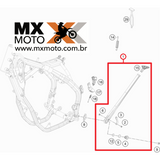 Pedal de Apoio / Descanso Lateral Original KTM XCF 250 a 450 16 a 21 / EXC 250/300 - EXCF 250 a 500 17 a 23 - Husqvarna FE/TE 17 a 23 - Gas Gas EX 250/300 - EX 250/350/450F 21 a 23 - 79003023044