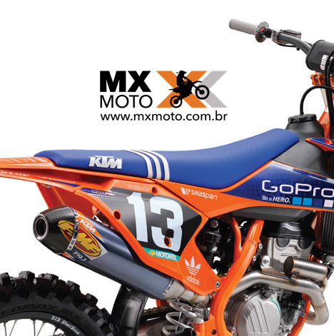 Capa de Banco KTM / ADIDAS Troy Lee 2017 factory Edition Azul – mxmoto.com.br