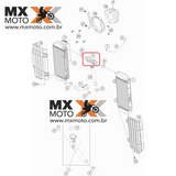 Junção em Y do Radiador Original KTM SXF, SX, SXC 15 a 18 / EXC, XC, EXCF, XCW 17 a 19  / Husqvarna - 16 a 18 - 79035071044