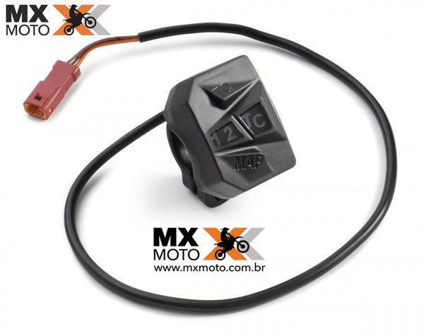 Botão Controle de Tração / Mapa Original KTM EXCF 17 a 23 - Husqvarna FE 4T 17 a 23 -  Gas Gas 250/350/450F 2021 a 2023 - 79039974144