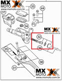 Reparo Cilindro Embreagem ( Brembo ) Superior All Balls para KTM SX/SXF/XCF 125 a 450 - 2016 a 2024 - Husqvarna FC/FX/TC 125 a 350 2022 a 2024 ( vide modelos ) - GAS GAS EX/MC 125 a 450 21 a 24 ( vide modelos ) - 18-4010 ( 9mm )