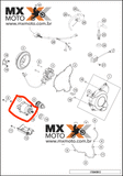 Motor Arranque / Partida Elétrica ORIGINAL KTM-HUSQVARNA 2T 250/300 2017 a 2023 / Gas Gas 2T 2021 a 2023 - 55540001000 / 55440001000