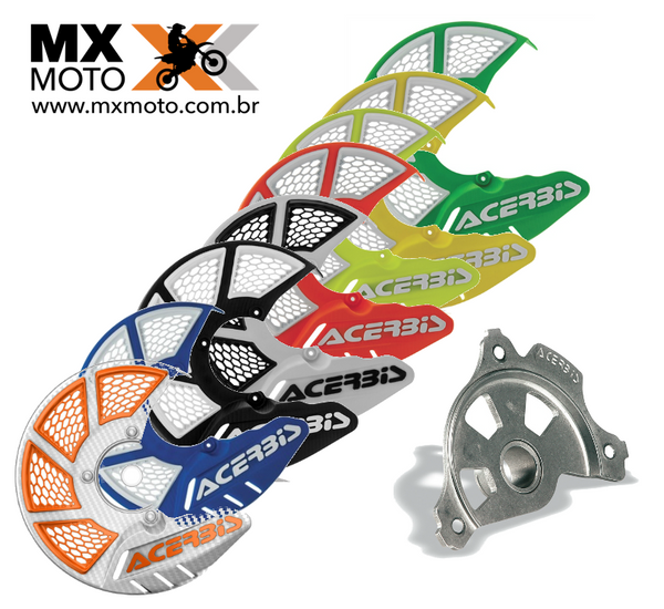 Protetor Disco de Freio Dianteiro Acerbis KTM 2016 a 2023 / HUSQVARNA 2016 a 2023 / GAS GAS 21 a 23 ( todas )- ( eixos com 20mm )