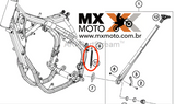 MOLA DUPLA DESCANSO LATERAL ORIGINAL KTM / HUSQVARNA 2017 EM DIANTE - 79003024000