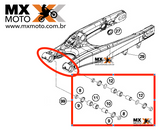 Kit Reparo Rolamentos da Balança Worx KTM 2004 a 2016 / Husqvarna 14 a 16 / Husaberg 11 a 14  COM PDS ou LINK na Suspensão traseira - W040021