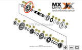 Engrenagem 2ª Marcha 26 dentes Original KTM Husqvarna e Husaberg 4T e 2T - 12 a 19 - 54833212100