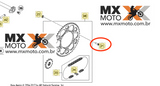 Parafuso da Coroa Original KTM / HUSQVARNA / Husaberg - ISA45 M8X26 0019080266S