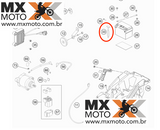 Borracha para prender Bateria no Chassi Original KTM / Husaberg / Husqvarna / Gas gas – 50303018000