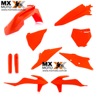 Kit Plástico Acerbis Laranja Fluorescente Completo Para KTM SX, XC, SXF, XCF 2019 e 2020 / EXC 250/300 2020 - EXCF 250/350 2020  - 10 PEÇAS - 2726494617